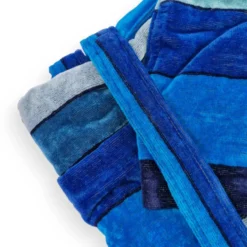 Accappatoio spugna e cappuccio Carrara TROPICS Blu