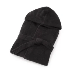 Accappatoio UNISEX con cappuccio Bassetti Pop Color Ardesia G1