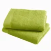 Asciugamano con ospite da bagno Happidea 460 gr Verde