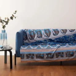 Bassetti Granfoulard Genova B1 telo arredo sui toni del blu 350x270