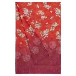 Bassetti Granfoulard Telo Arredo Esperidi R1 floreale rosso in cotone