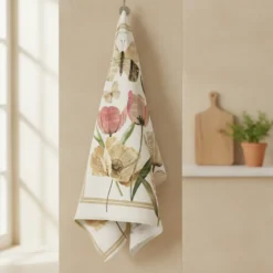Canovaccio Vintage floreale Tag House | Strofinaccio Shabby 58x80