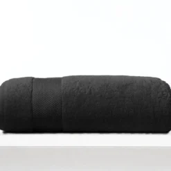 COGAL Telo da bagno in spugna di cotone nero RANGER 650 gr 95x180 cm