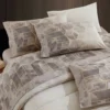 Completo lenzuola matrimoniali 100% cotone Gabel Deco greige