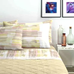 Completo lenzuola matrimoniale in cotone Bassetti Overlay 41 beige