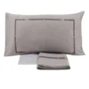 Completo Lenzuola Matrimoniale Raso BORBONESE Belt GRIGIO FERRO