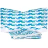 Completo lenzuola singolo 100% cotone GAL geometrico turchese