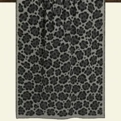 Coperta artigianale in lana cotta 150x170 cm Maculato grigio