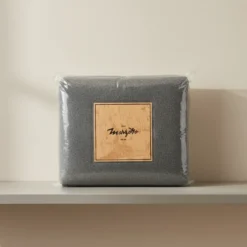 Coperta 100% pura lana vergine Marta Marzotto antracite matrimoniale