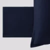 Coppia di Federe in raso puro cotone RARUS 200TC CHARME Blu