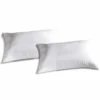 COPPIA DI FEDERE 50x80 IN COTONE bianche con cerniera Comfort