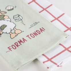 Coppia di strofinacci puro cotone canovacci 50x70 Eic-.Pi Sono in Forma