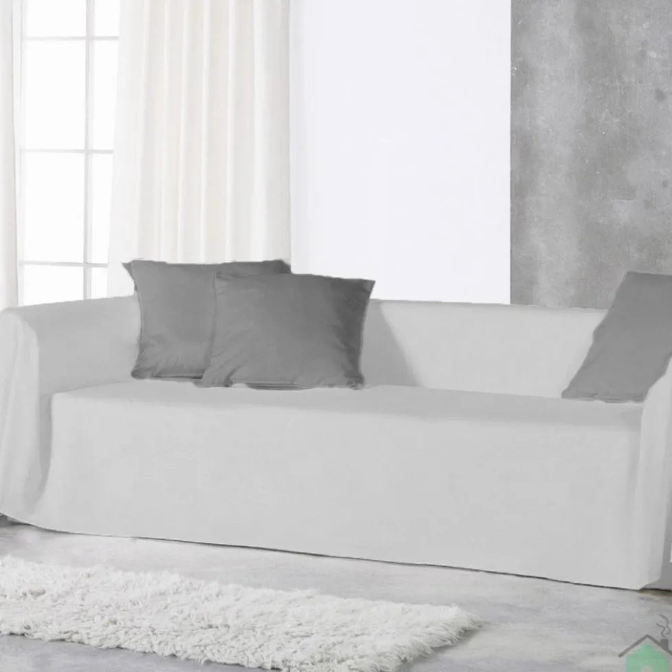 Copridivano copritutto telo Panama 260x300 cm - perla