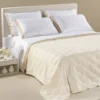 Copriletto matrimoniale estivo jacquard Caleffi Rapallo avorio