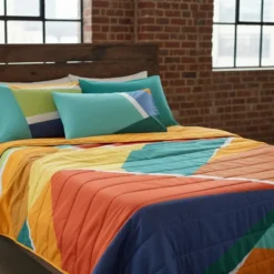 Copriletto Matrimoniale Multicolor Gabel Seaside | Trapuntato Moderno