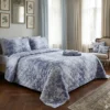 Copriletto Trapuntato Matrimoniale ESSENZA HOME Aurelie BLU