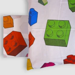 Copripiumino e federa in cotone Game Tetris singolo NEW
