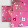 Copripiumino e federa in cotone Cerbiatti singolo rosa NEW