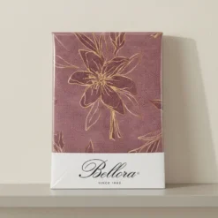 Copripiumino matrimoniale in percalle Bellora Fashion Gold rosa scuro
