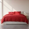 Copripiumino MAXI 270x270 copritrapunta matrimoniale in cotone ISTAR rosso