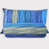 Copripiumone e federe matrimoniale in puro cotone Bassetti Wave Line blu