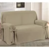 Copripoltrona con laccetti in panama Aprica - 1 posto tortora