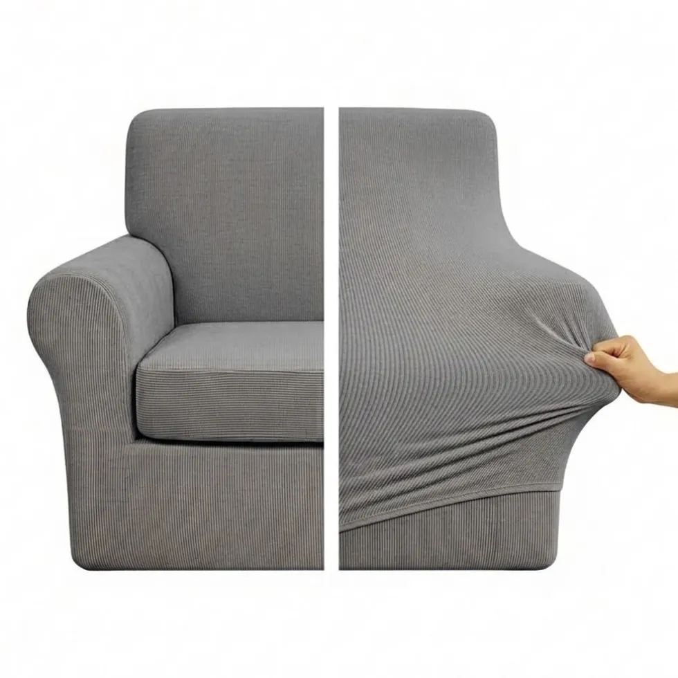 Copripoltrona Estensibile 70-105 cm | Set 2 Pezzi grigio