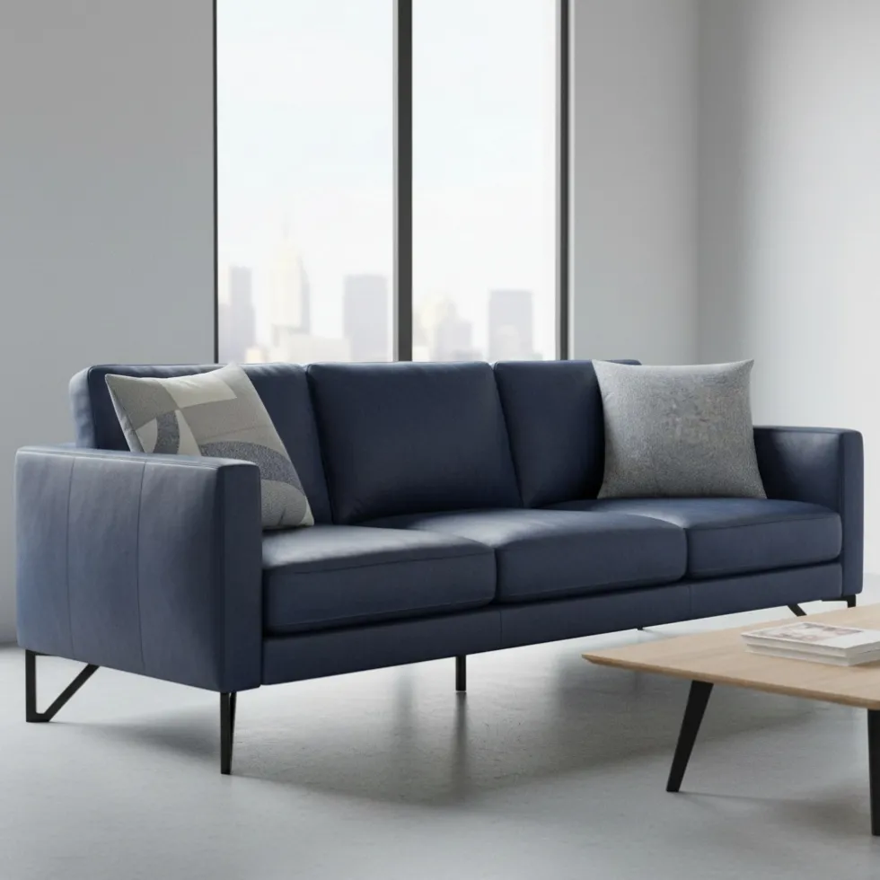 Cuscino Arredo Geometrico 45x45 - Borbonese OP Domino blu