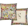 Cuscino arredo in raso 45x45 Borbonese GARDEN corallo fantasia esotica