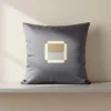 Cuscino Blu Cobalto Borbonese Metropolis 45x45 | Design Iconico