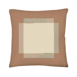 Cuscino Borbonese Metropolis Cognac 45x45 | Raso di Cotone