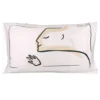 Federa sfusa per cuscino 50x80 cm in raso Trussardi YOUR HIM bianco