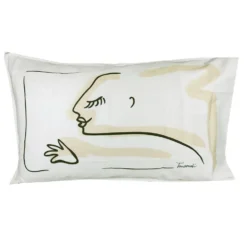 Federa sfusa per cuscino 50x80 cm in raso Trussardi YOUR HER bianco