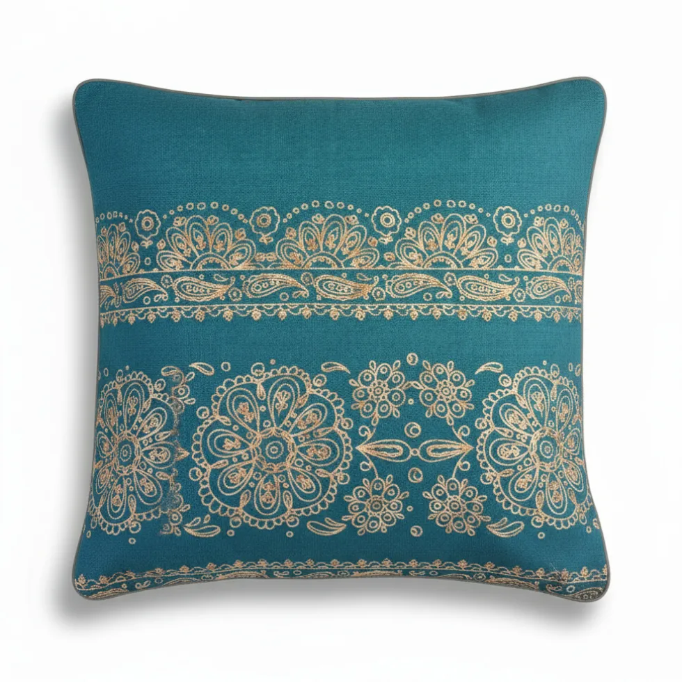 Fodera per cuscino BASSETTI Granfoulard BRENTA blu ottanio
