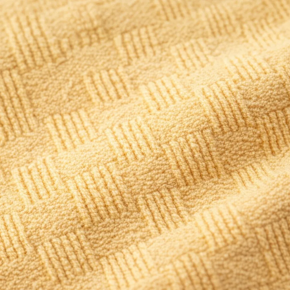 GABEL Copriletto estivo 2 piazze jacquard in piquet di cotone HUGO oro