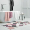 GABEL | Tappeto Bagno in Cotone Fantasia rosa | Morbido e Assorbente
