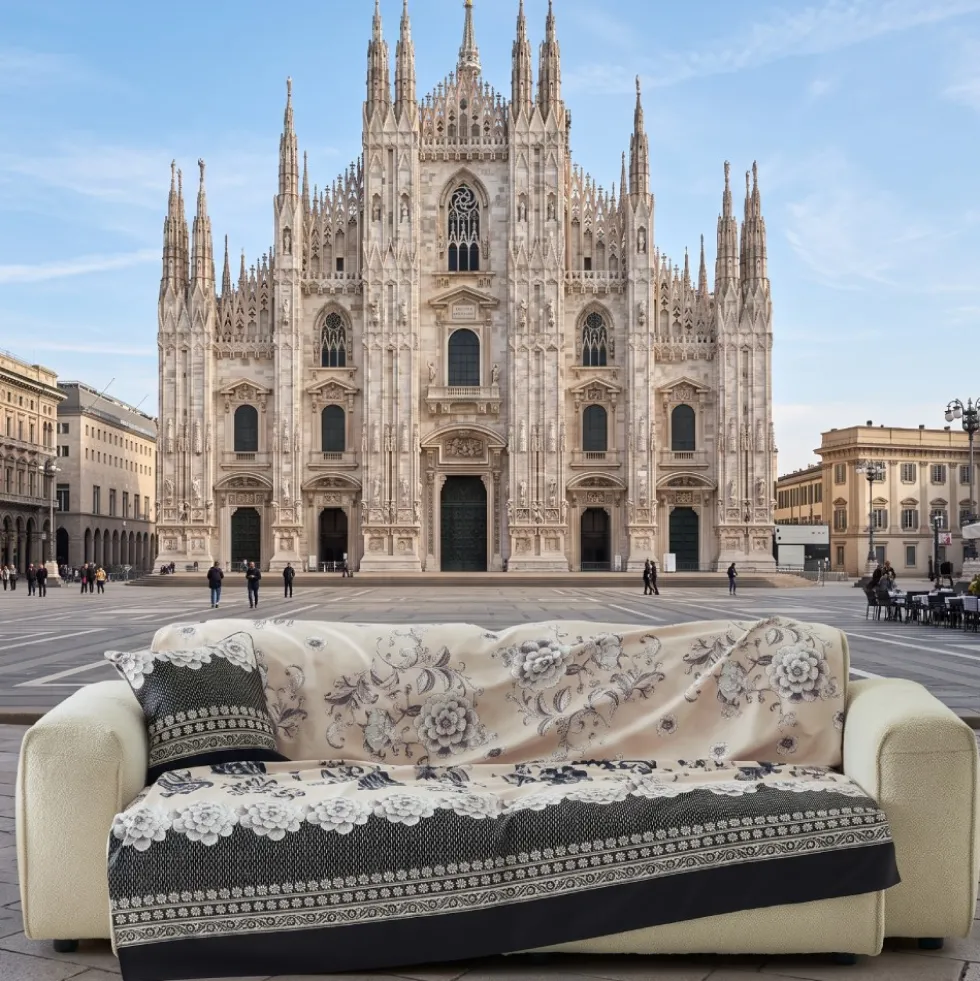 Granfoulard Bassetti Paraggi 20 Nero 350x270 Telo Arredo Maxi
