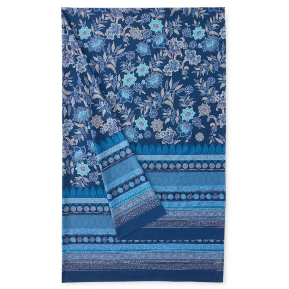 Granfoulard BASSETTI Varigotti B1 350x270 Telo Arredo MAXI floreale blu