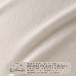 Guanciale in Memory Cuscino Comfort 42x73 cm alto 11 cm
