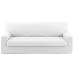Kit Copridivano 3 Posti + Copricuscino intero Genius Bianco