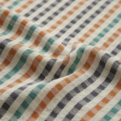 Kit 2x canovacci cucina in cotone ritorto 60x75 quadretti multicolor Dis.2