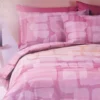 Lenzuola completo in cotone Bassetti Layers rosa multicolor