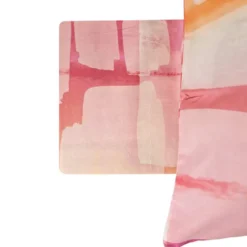 Lenzuola completo in cotone Bassetti Layers rosa multicolor