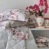 Lenzuola completo in raso matrimoniale Blumarine Rosanna