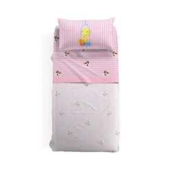 Lenzuola completo singolo Caleffi I Love Tweety Looney Tunes