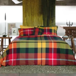 Lenzuola e federe tinto filo scozzesi Bossi Casa BLAIR 7333