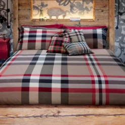 Lenzuola e federe tinto filo scozzesi Bossi Casa LENNOX 7317
