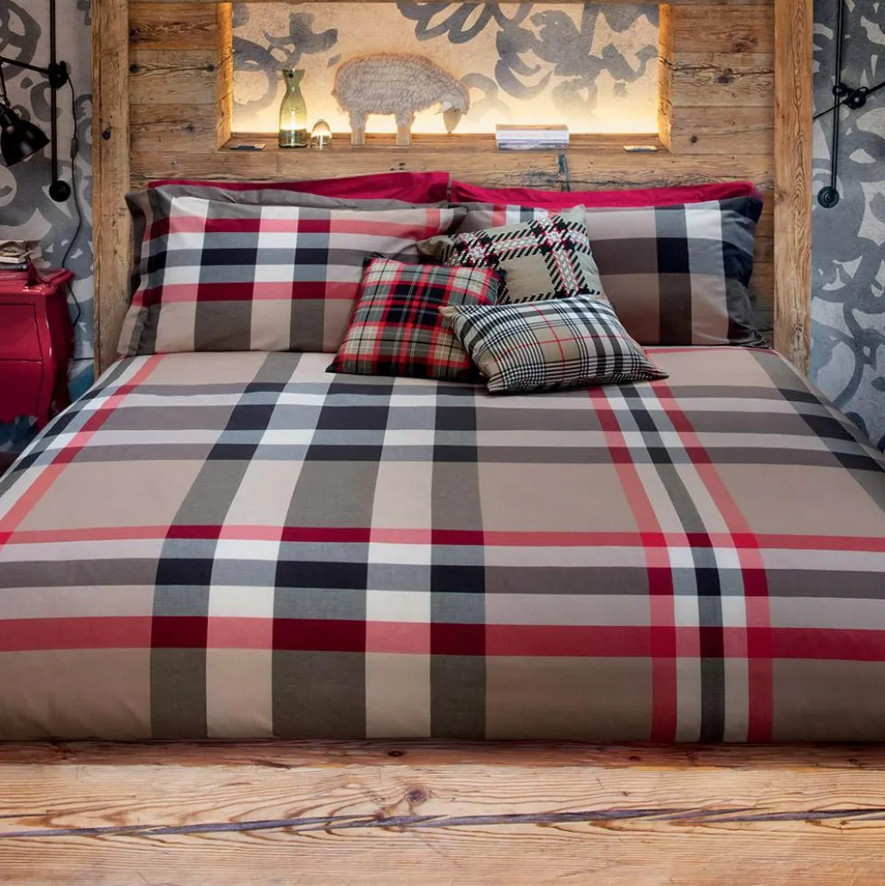 Lenzuola e federe tinto filo scozzesi Bossi Casa LENNOX 7317