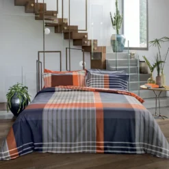 Lenzuola e federe tinto filo scozzesi Bossi Casa CLARK 7366