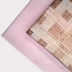 Lenzuola in cotone matrimoniali Malta geometrico rosa
